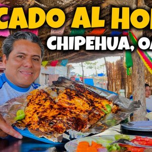 COMIENDO pura DELICIA de MARISCOS en CHIPEHUA, OAXACA | Pescado al Horno