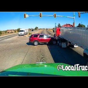 Media 'Did the car have enough time to stop? Car T-Bones Tractor Trailer' in category 'Videos'